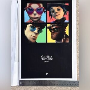 RARE Gorillaz Humanz Art album poster - perfect shape